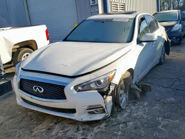 JN1BV7AR1EM693566 - 2014 INFINITI Q50 BASE WHITE photo 2