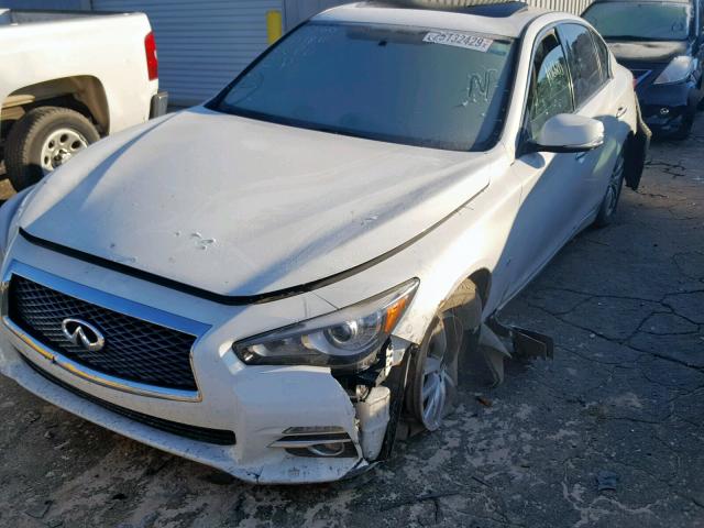 JN1BV7AR1EM693566 - 2014 INFINITI Q50 BASE WHITE photo 9