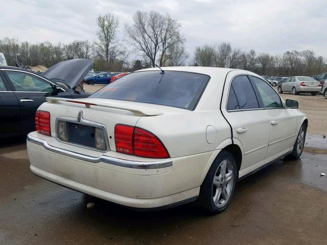 1LNHM87A12Y608193 - 2002 LINCOLN LS WHITE photo 4