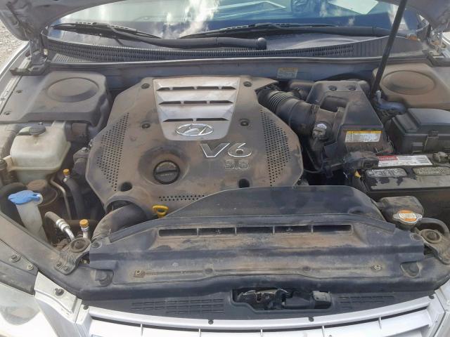 KMHFC46F67A140543 - 2007 HYUNDAI AZERA SE SILVER photo 7