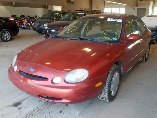 1FALP52U7VA113120 - 1997 FORD TAURUS GL RED photo 2