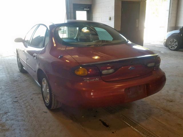 1FALP52U7VA113120 - 1997 FORD TAURUS GL RED photo 3