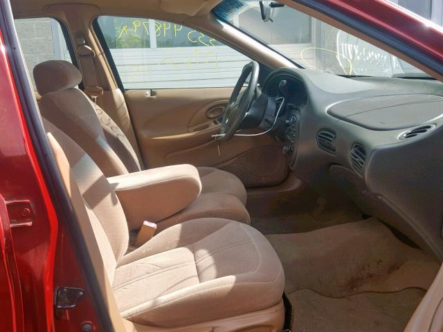 1FALP52U7VA113120 - 1997 FORD TAURUS GL RED photo 5