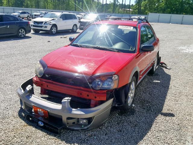 JF1GG68585G801129 - 2005 SUBARU IMPREZA OU RED photo 2