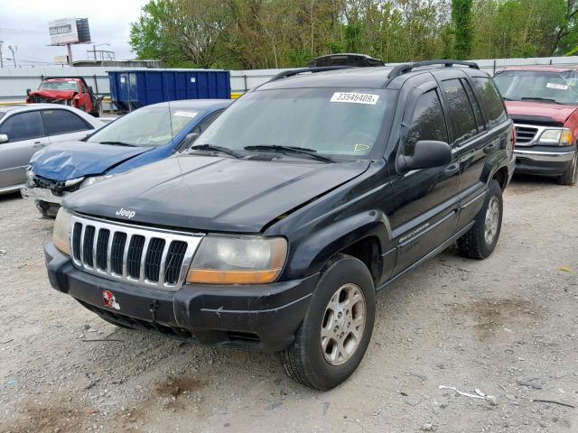 1JFG258S1XC723886 - 1999 JEEP GRAND CHER BLACK photo 2