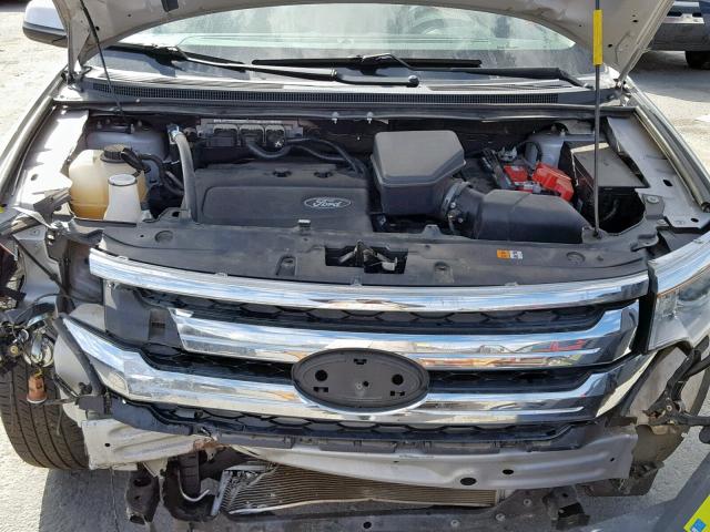 2FMDK3JC8DBC68994 - 2013 FORD EDGE SEL SILVER photo 7