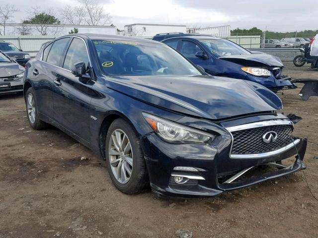 JN1AV7AR2EM701752 - 2014 INFINITI Q50 HYBRID BLACK photo 1