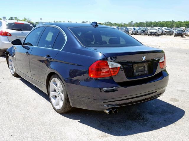 WBAVB33576PS06650 - 2006 BMW 330 I BLUE photo 3