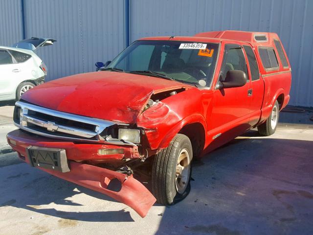 1GCCS1946S8245831 - 1995 CHEVROLET S TRUCK S1 RED photo 2