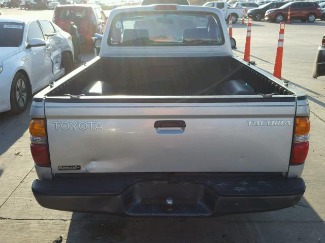 5TENL42N02Z045553 - 2002 TOYOTA TACOMA SILVER photo 6