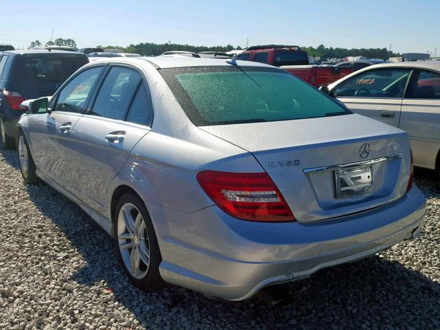 WDDGF4HB0CA651661 - 2012 MERCEDES-BENZ C 250 SILVER photo 3