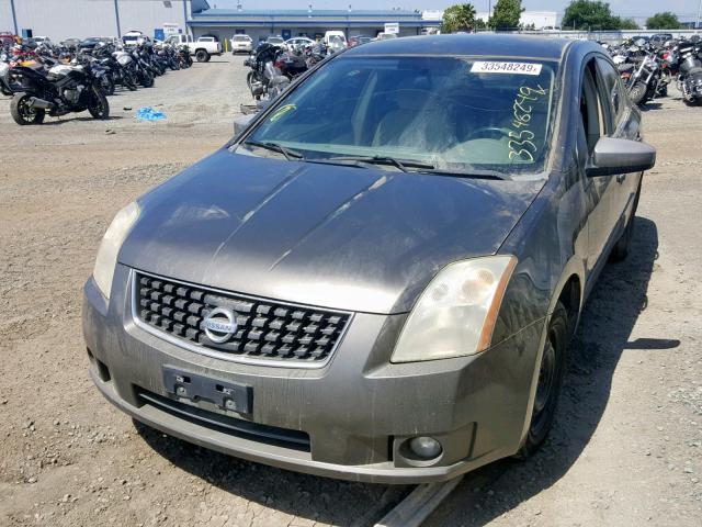 3N1AB61E18L638867 - 2008 NISSAN SENTRA 2.0 CHARCOAL photo 2