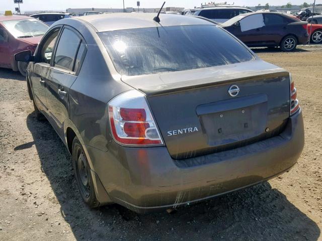 3N1AB61E18L638867 - 2008 NISSAN SENTRA 2.0 CHARCOAL photo 3