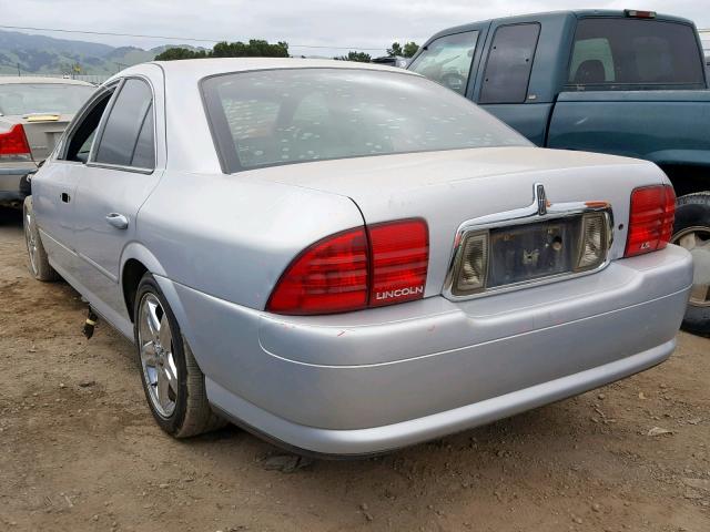 1LNHM86S82Y628273 - 2002 LINCOLN LS GRAY photo 3