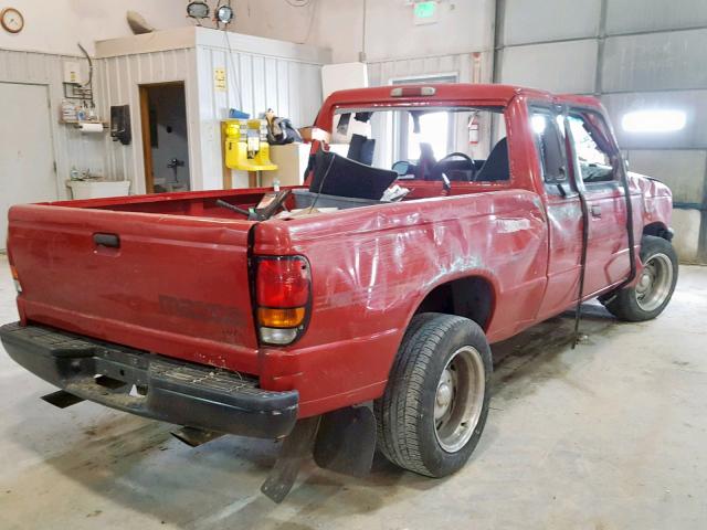 4F4CR16U5RTN10673 - 1994 MAZDA B3000 CAB RED photo 4