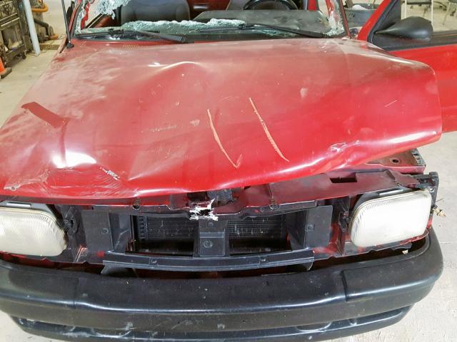 4F4CR16U5RTN10673 - 1994 MAZDA B3000 CAB RED photo 7