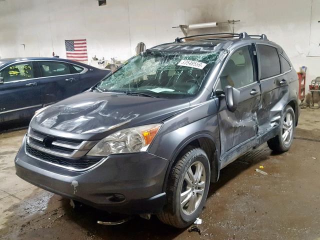 5J6RE4H72AL067324 - 2010 HONDA CR-V EXL GRAY photo 2