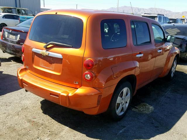 3GNDA13DX7S638415 - 2007 CHEVROLET HHR LS ORANGE photo 4