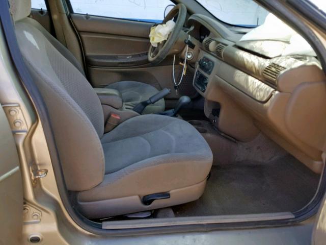 1B3EL36T04N341733 - 2004 DODGE STRATUS SE BEIGE photo 5