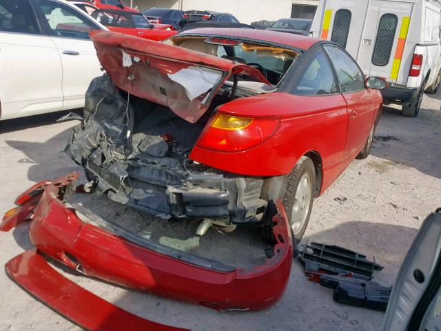 1G8ZY14702Z296613 - 2002 SATURN SC2 RED photo 4