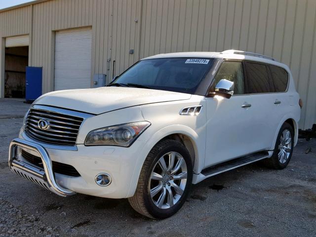 JN8AZ2NC9D9330072 - 2013 INFINITI QX56 WHITE photo 2