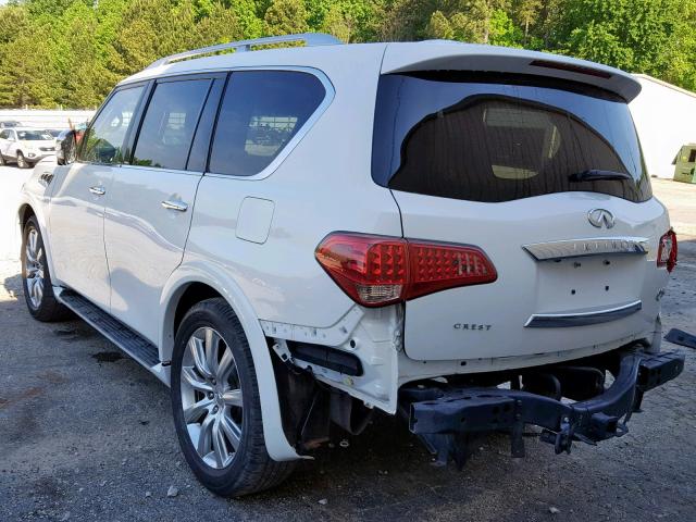 JN8AZ2NC9D9330072 - 2013 INFINITI QX56 WHITE photo 3