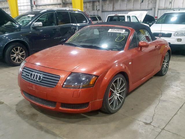 TRUUT28N911033486 - 2001 AUDI TT QUATTRO ORANGE photo 2