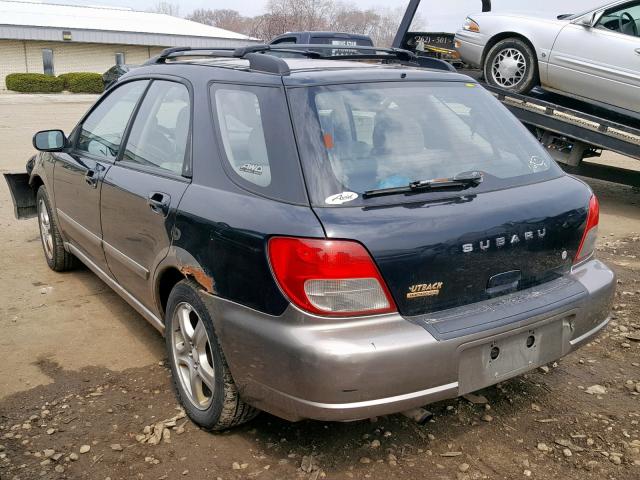 JF1GG68522H826792 - 2002 SUBARU IMPREZA OU BLUE photo 3