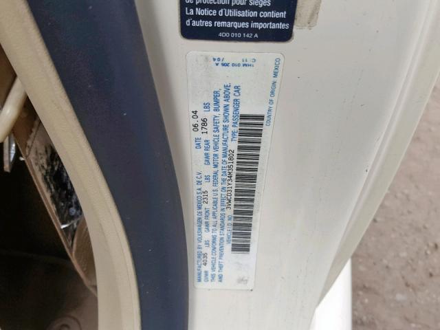 3VWCD31Y34M351802 - 2004 VOLKSWAGEN NEW BEETLE Qəhvəyi foto 10