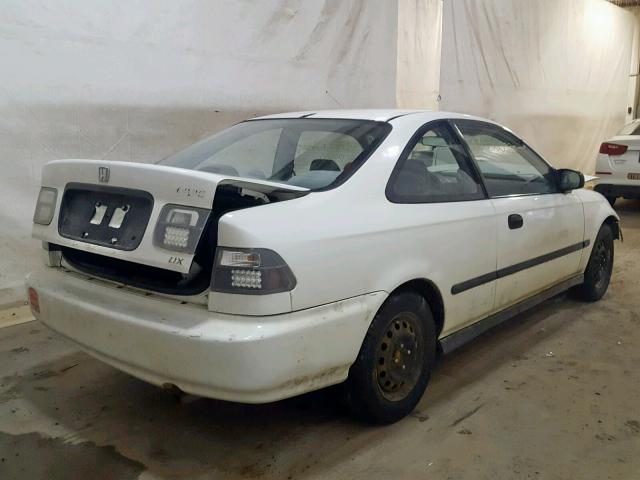 1HGEJ6225WL038997 - 1998 HONDA CIVIC DX WHITE photo 4