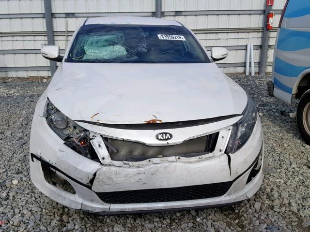 5XXGN4A75FG459941 - 2015 KIA OPTIMA EX WHITE photo 9