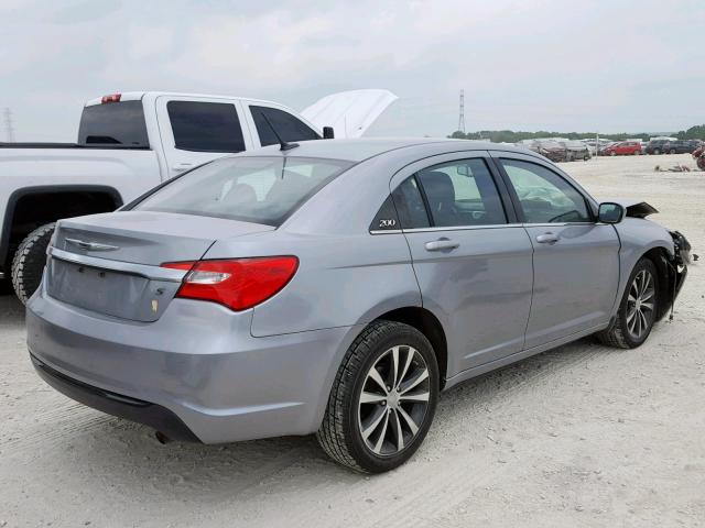 1C3CCBBB0DN701696 - 2013 CHRYSLER 200 TOURIN SILVER photo 4