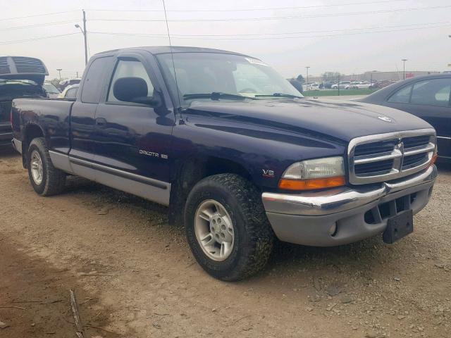 1B7GL22Y7XS221422 - 1999 DODGE DAKOTA BLUE photo 1