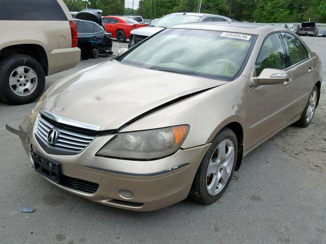 JH4KB16595C007772 - 2005 ACURA RL GOLD photo 2