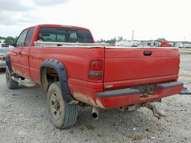 1B7KF23W81J573176 - 2001 DODGE RAM 2500 RED photo 3