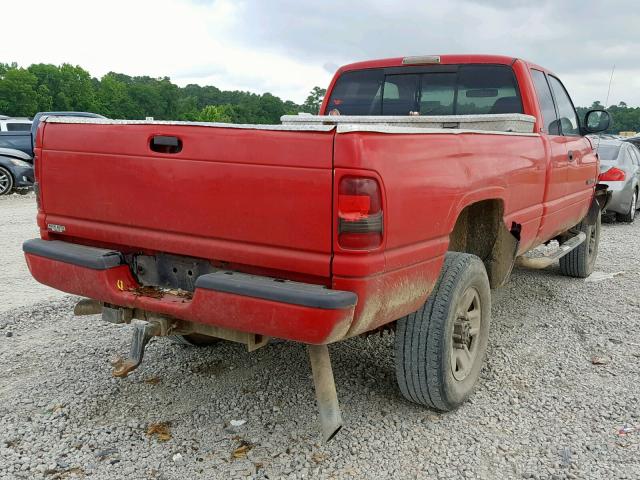 1B7KF23W81J573176 - 2001 DODGE RAM 2500 RED photo 4