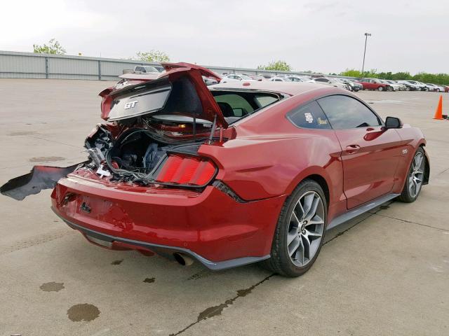 1FA6P8CFXG5242172 - 2016 FORD MUSTANG GT RED photo 4