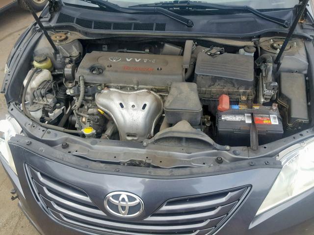 4T1BE46K59U409185 - 2009 TOYOTA CAMRY BASE GRAY photo 7