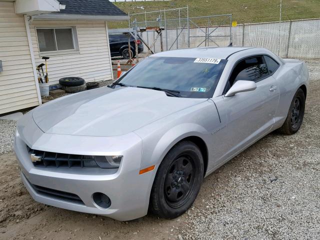 2G1FA1E33C9104744 - 2012 CHEVROLET CAMARO LS SILVER photo 2