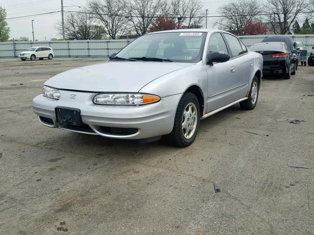 1G3NK52T51C140260 - 2001 OLDSMOBILE ALERO GX SILVER photo 2