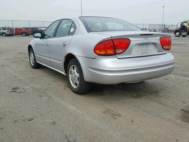 1G3NK52T51C140260 - 2001 OLDSMOBILE ALERO GX SILVER photo 3