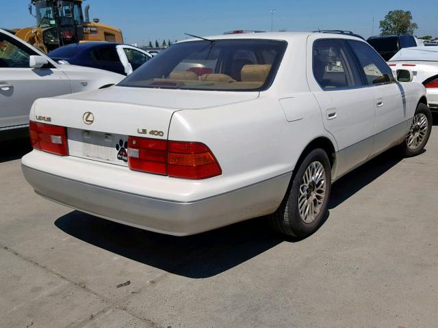 JT8BH28F7X0159516 - 1999 LEXUS LS 400 WHITE photo 4