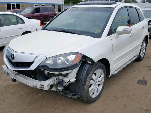 5J8TB1H28AA004782 - 2010 ACURA RDX WHITE photo 2