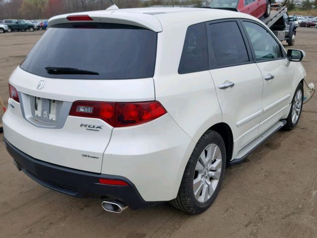 5J8TB1H28AA004782 - 2010 ACURA RDX WHITE photo 4