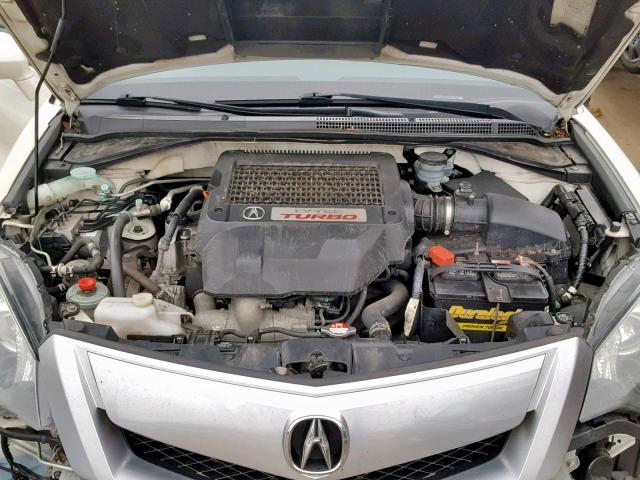 5J8TB1H28AA004782 - 2010 ACURA RDX WHITE photo 7