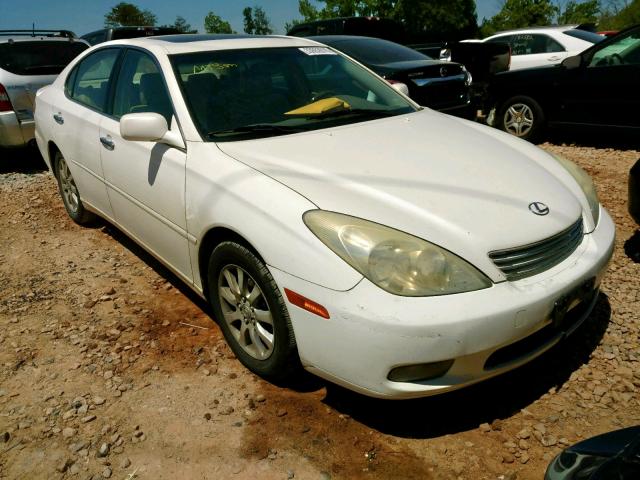 JTHBA30G745003330 - 2004 LEXUS ES 330 WHITE photo 1