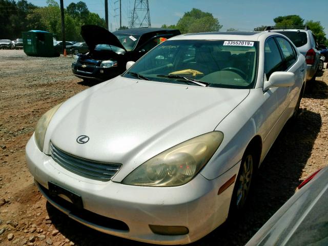 JTHBA30G745003330 - 2004 LEXUS ES 330 WHITE photo 2