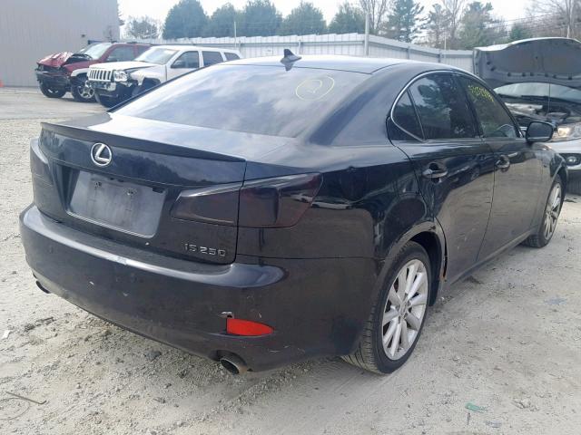 JTHCK262695027844 - 2009 LEXUS IS 250 BLACK photo 4