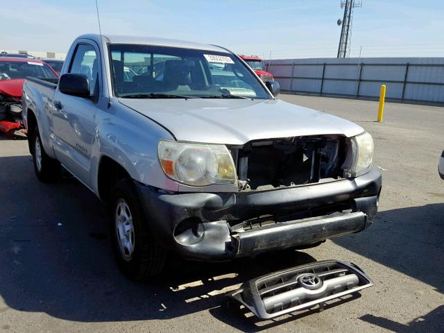 5TENX4CN0AZ720562 - 2010 TOYOTA TACOMA SILVER photo 1