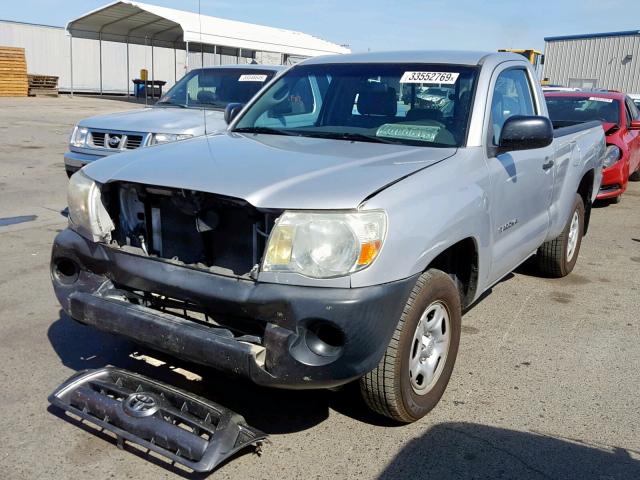 5TENX4CN0AZ720562 - 2010 TOYOTA TACOMA SILVER photo 2